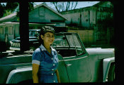 Saipan 1956 Collection, No. 54 Woman In Blue Dress 